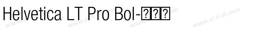 Helvetica LT Pro Bol字体转换